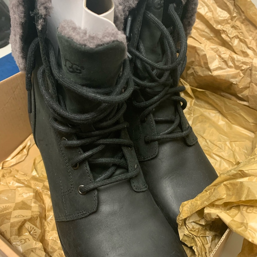 Black waterproof Ugg boots